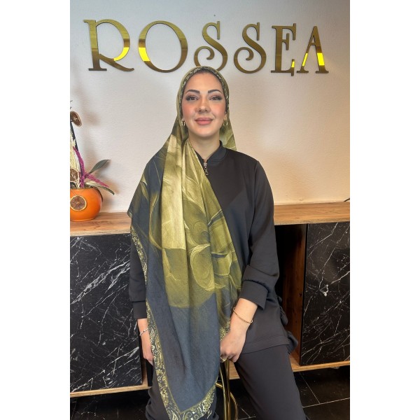 Bambu Desenli Şal 029Y